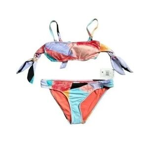 NWT Gibson Latimer Two Piece Bikini Swimsuit Size Small Colorful Bikini…